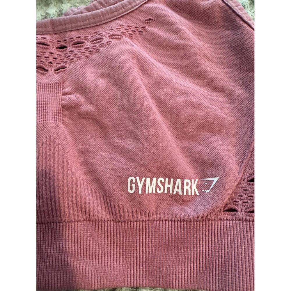 Gymshark Energy+ Seamless Sports Bra Dusty Rose Pink Strappy Back XS/S - Picture 4 of 6